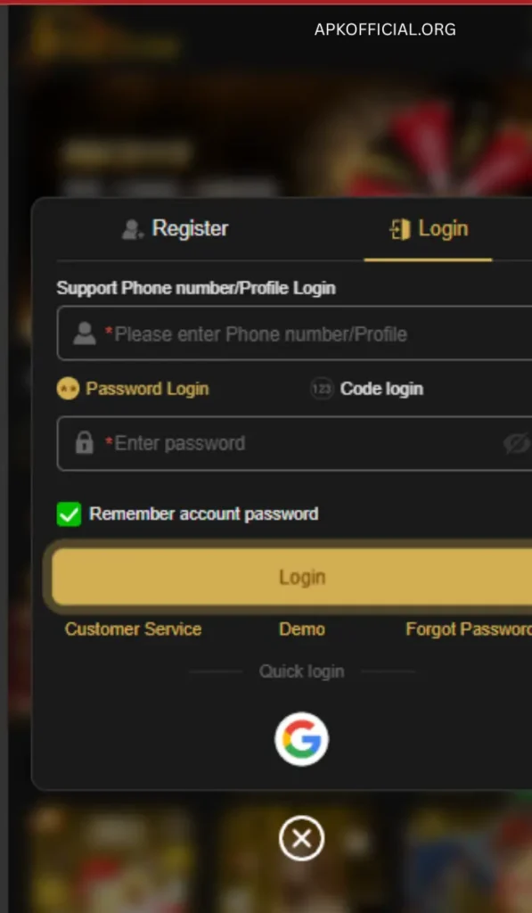 W567 registration page for new users