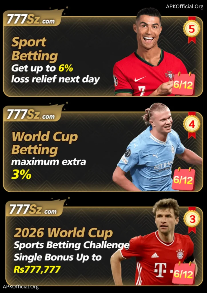SZ777 Game offers and Bonuses
