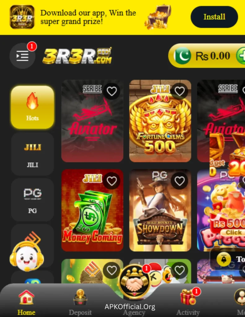 3R3R Game section