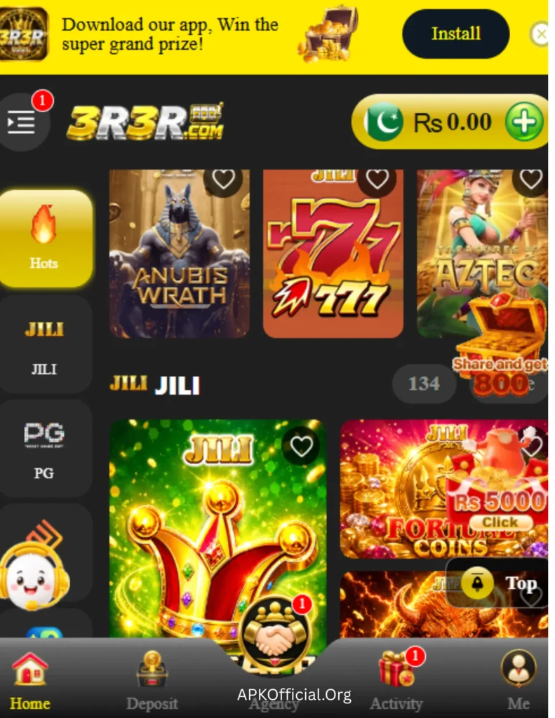 3R3R Game section